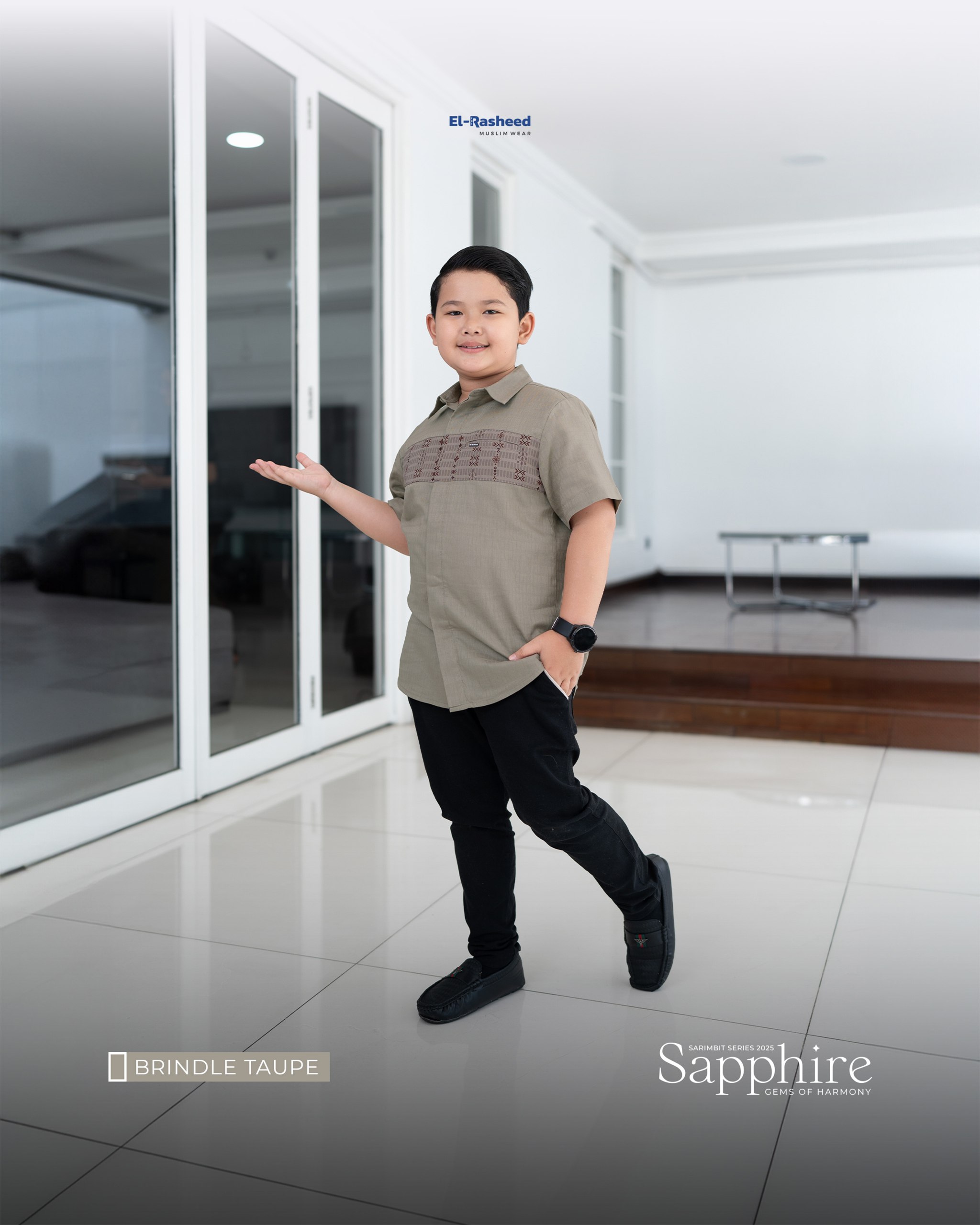 Yasmeera - SARIMBIT 2025 SAPPHIRE SERIES WARNA BRINDLE TAUPE