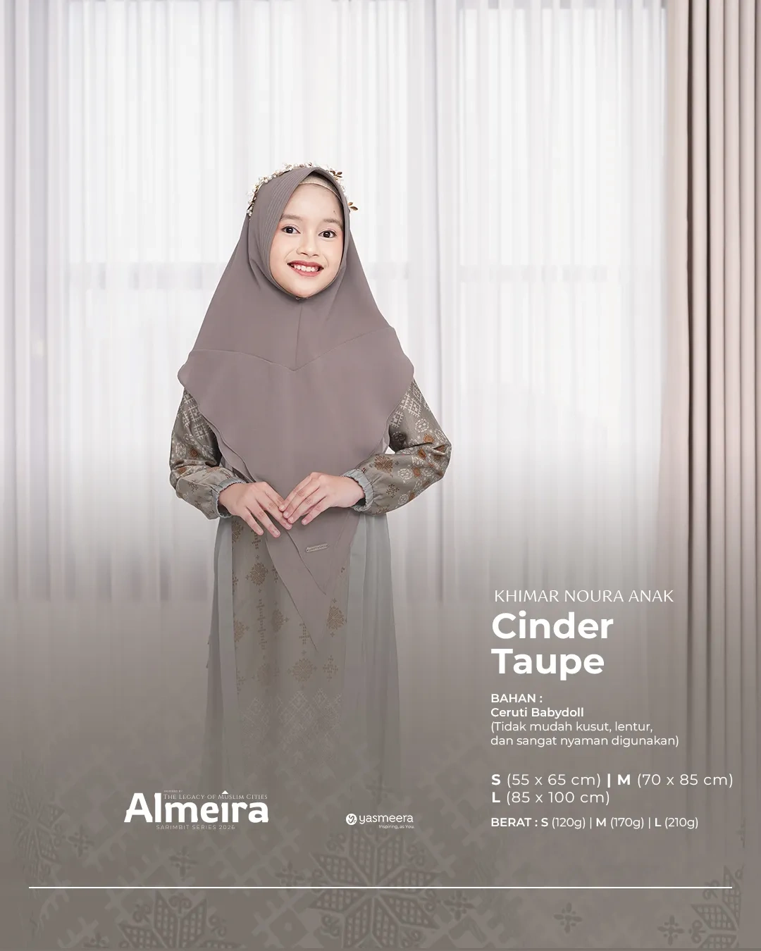 Yasmeera - KHIMAR & PASHMINA SARIMBIT 2026 VOL 3 (ALMEIRA,  MADINARA) thumb 8