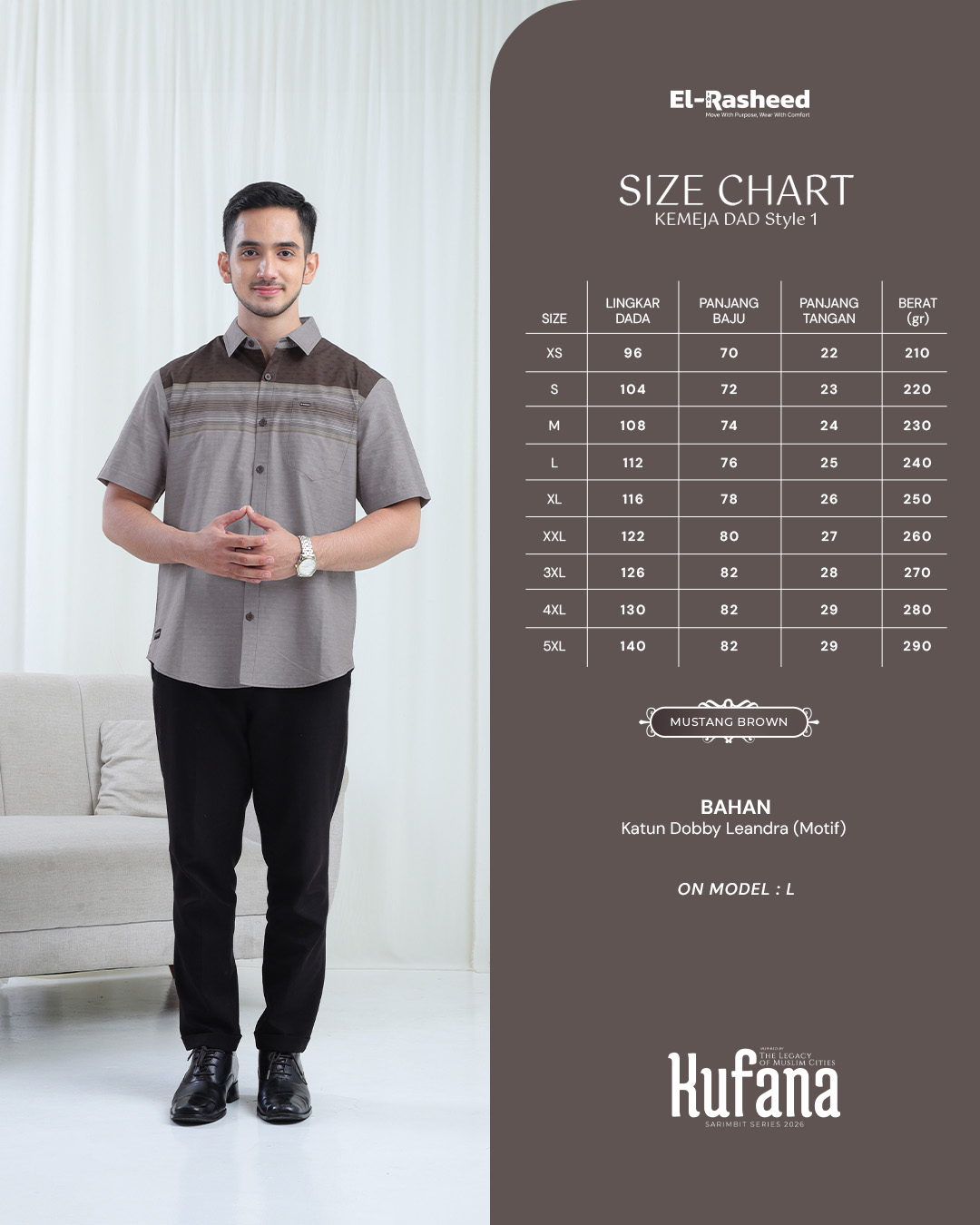 Yasmeera - KUFANA SERIES - MUSTANG BROWN thumb 4
