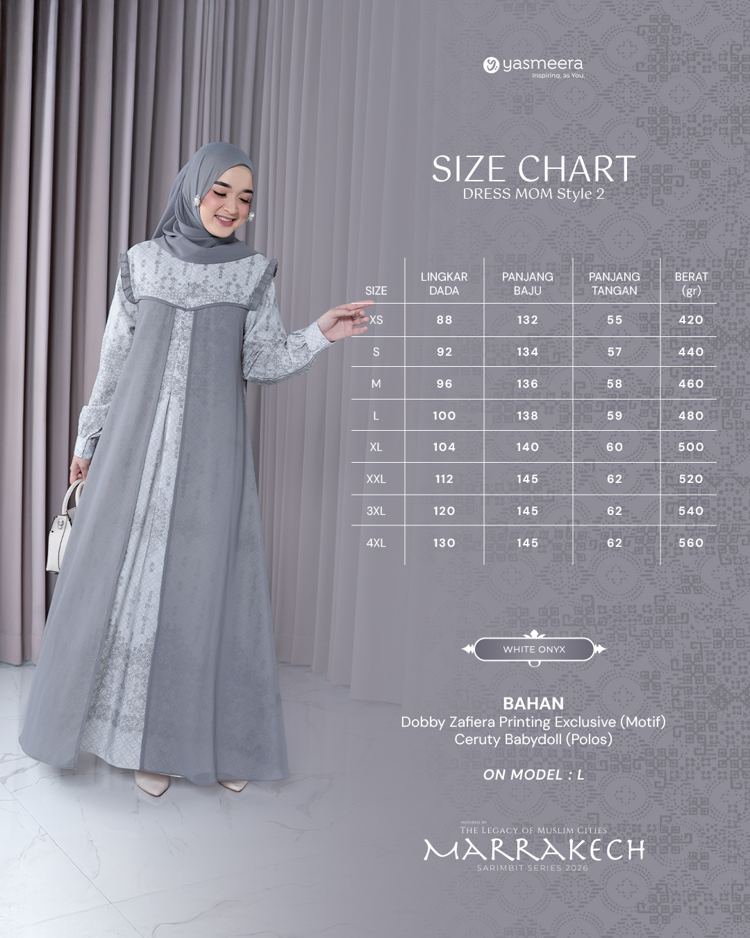 Yasmeera - MARRAKECH SERIES - WHITE ONYX thumb 3