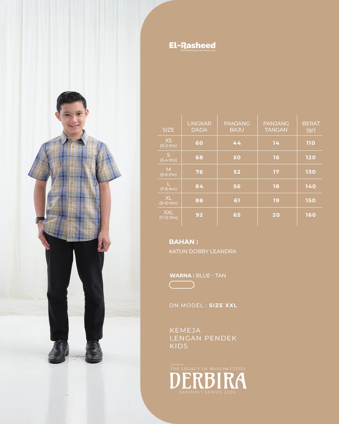 Yasmeera - DERBIRA SERIES - BLUE-TAN thumb 3