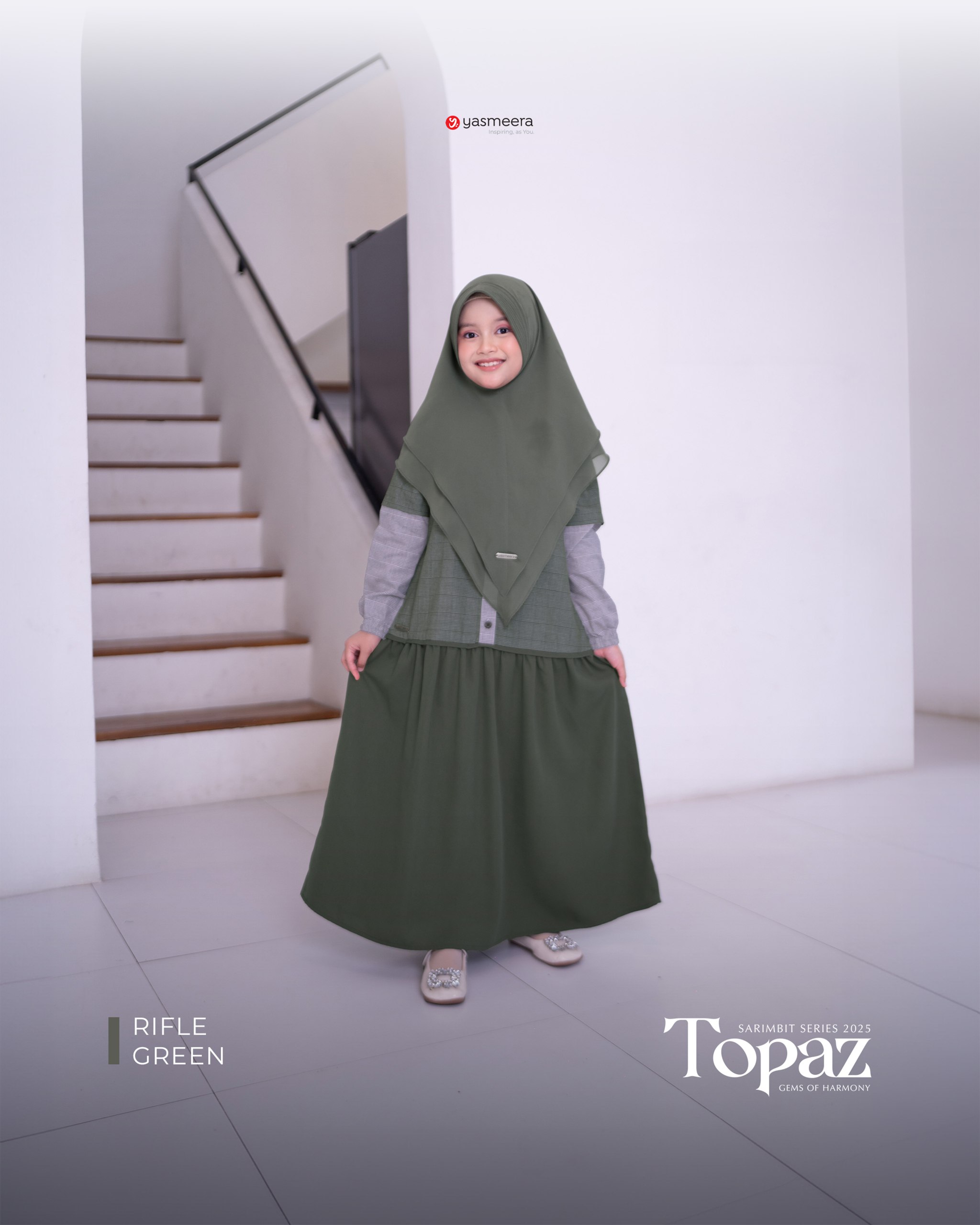 Yasmeera - SARIMBIT 2025 TOPAZ SERIES WARNA RIFLE GREEN thumb 4