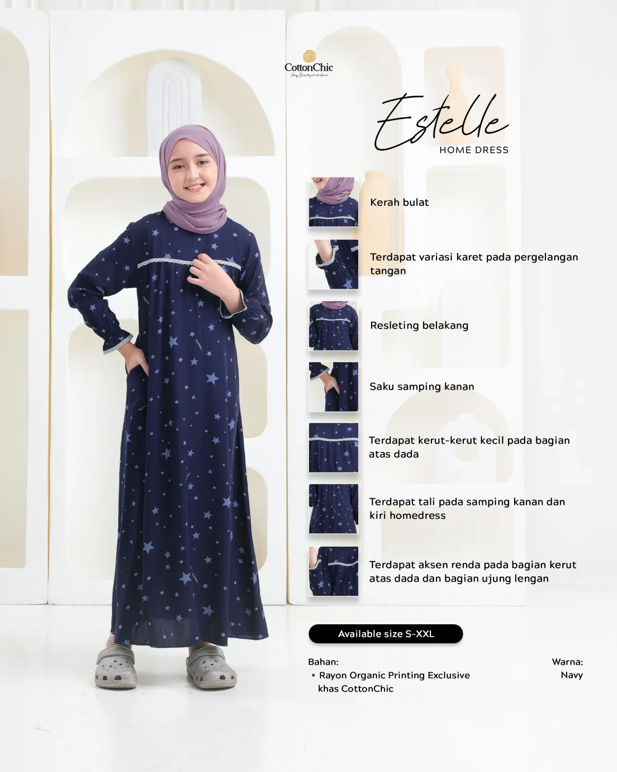 Yasmeera - HOMEDRESS ESTELLE ANAK GRADE B thumb 27
