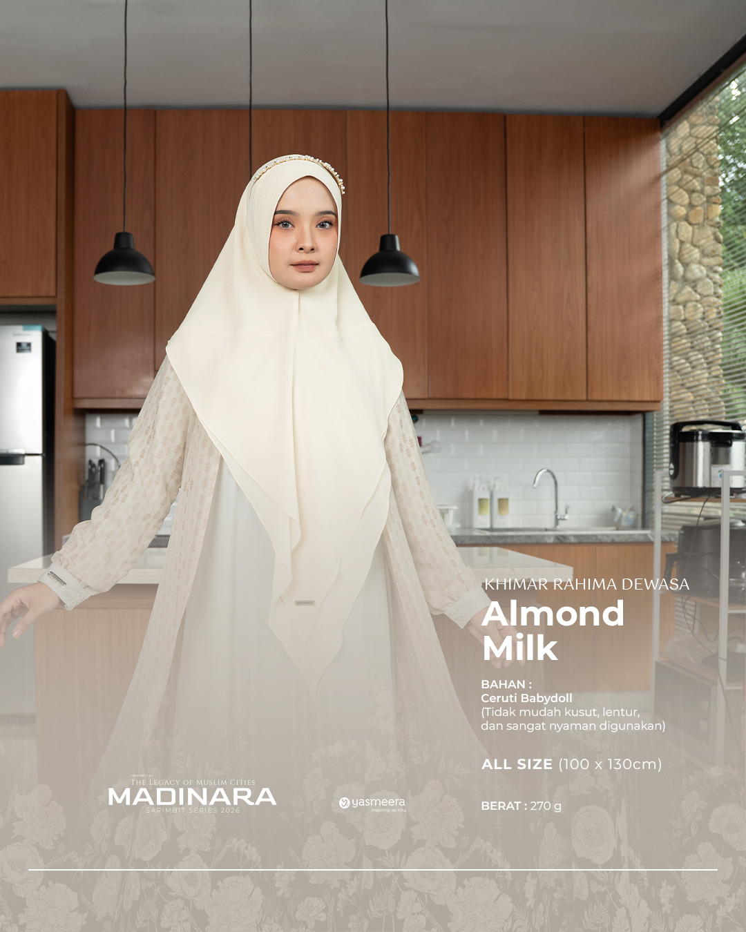Yasmeera - KHIMAR & PASHMINA SARIMBIT 2026 VOL 3 (ALMEIRA,  MADINARA) thumb 9