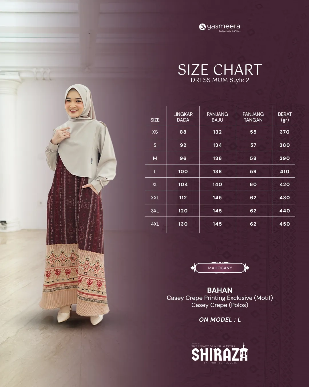 Yasmeera - SHIRAZA SERIES - MAHOGANY thumb 2