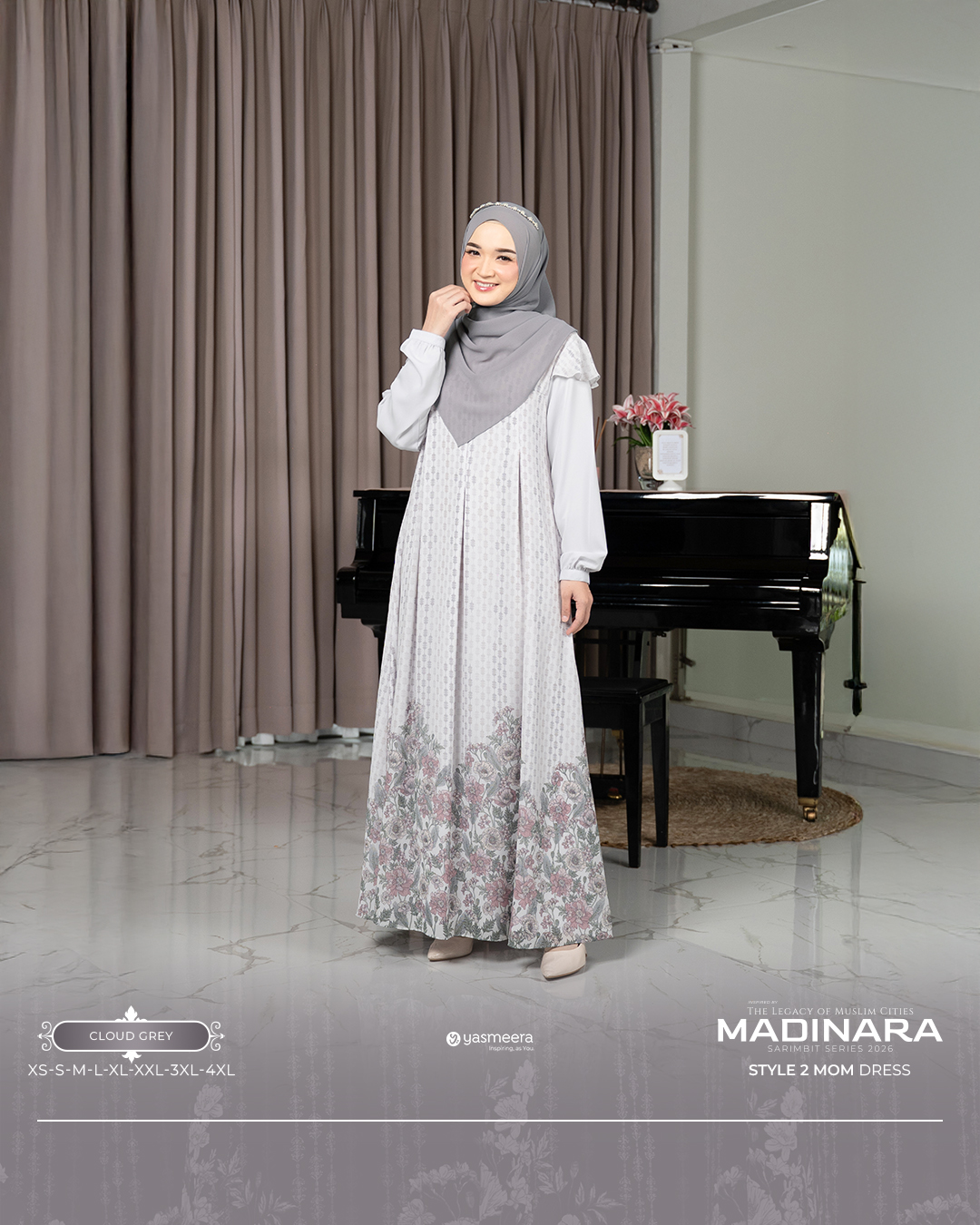 Yasmeera - GAMIS MADINARA STYLE 2 DEWASA GRADE B thumb 2