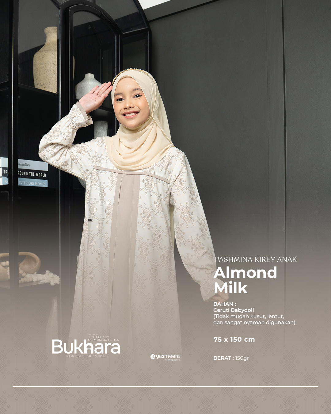 Yasmeera - KHIMAR & PASHMINA SARIMBIT 2026 (BUKHARA) thumb 2