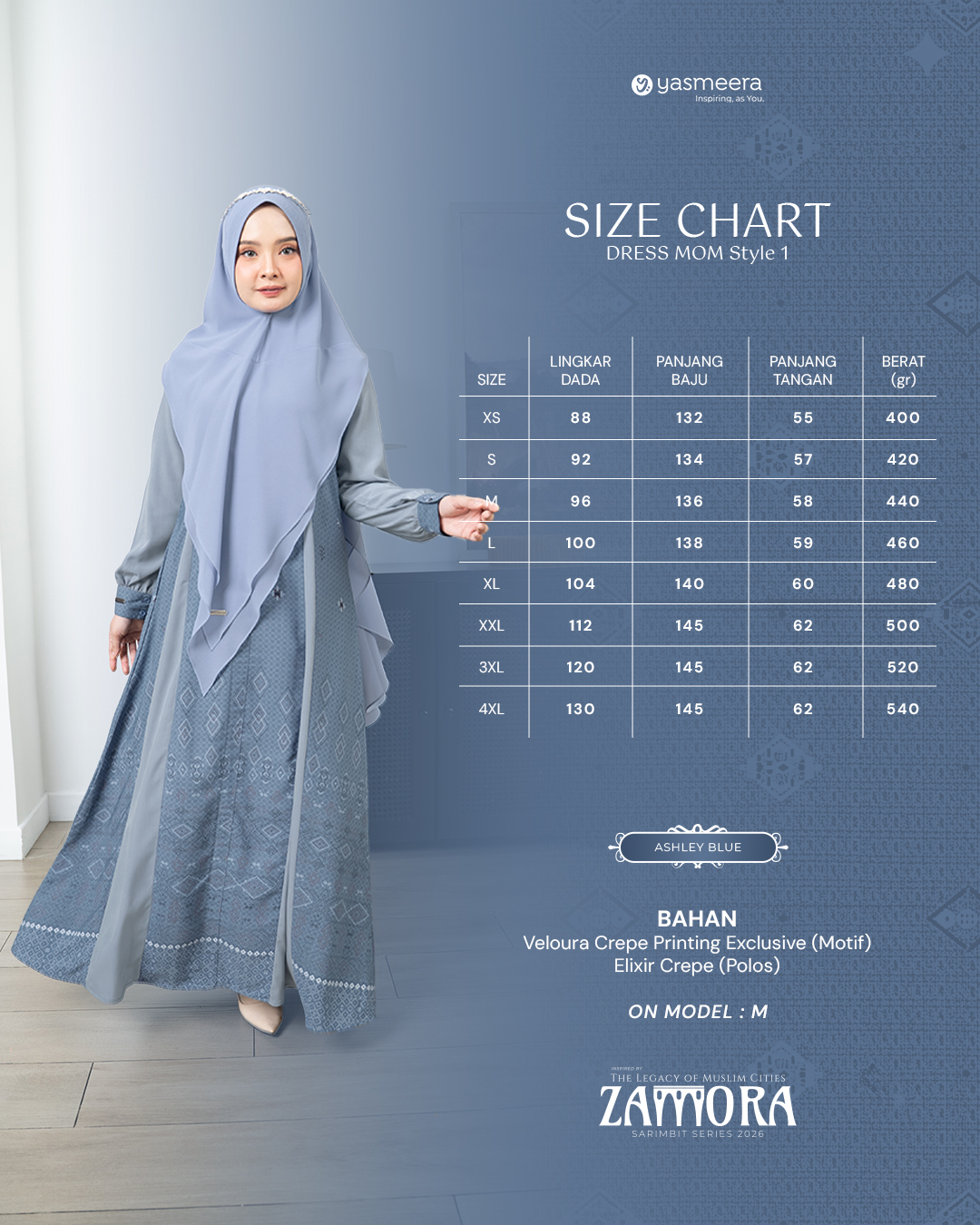 Yasmeera - ZAMORA SERIES - ASHLEY BLUE thumb 3