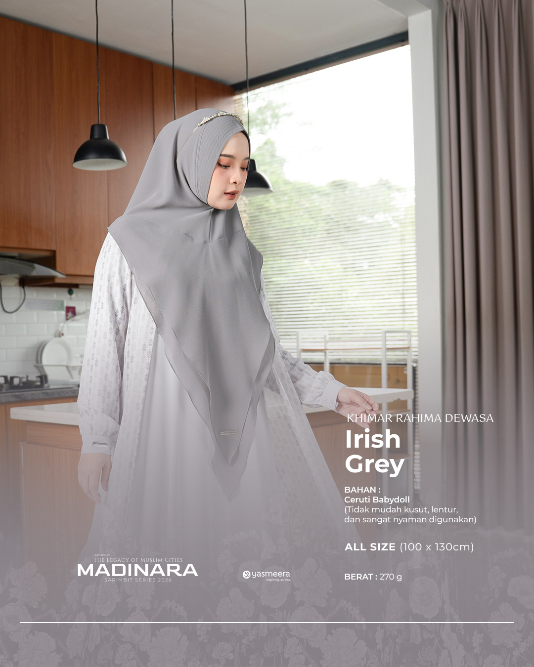 Yasmeera - KHIMAR & PASHMINA SARIMBIT 2026 VOL 4 (MADINARA) thumb 5