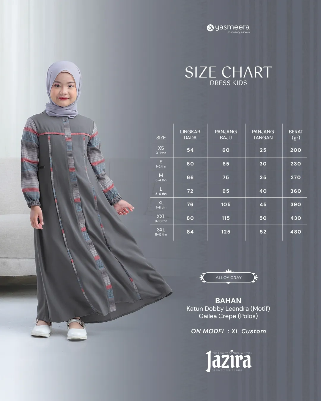 Yasmeera - JAZIRA SERIES - ALLOY GRAY thumb 3