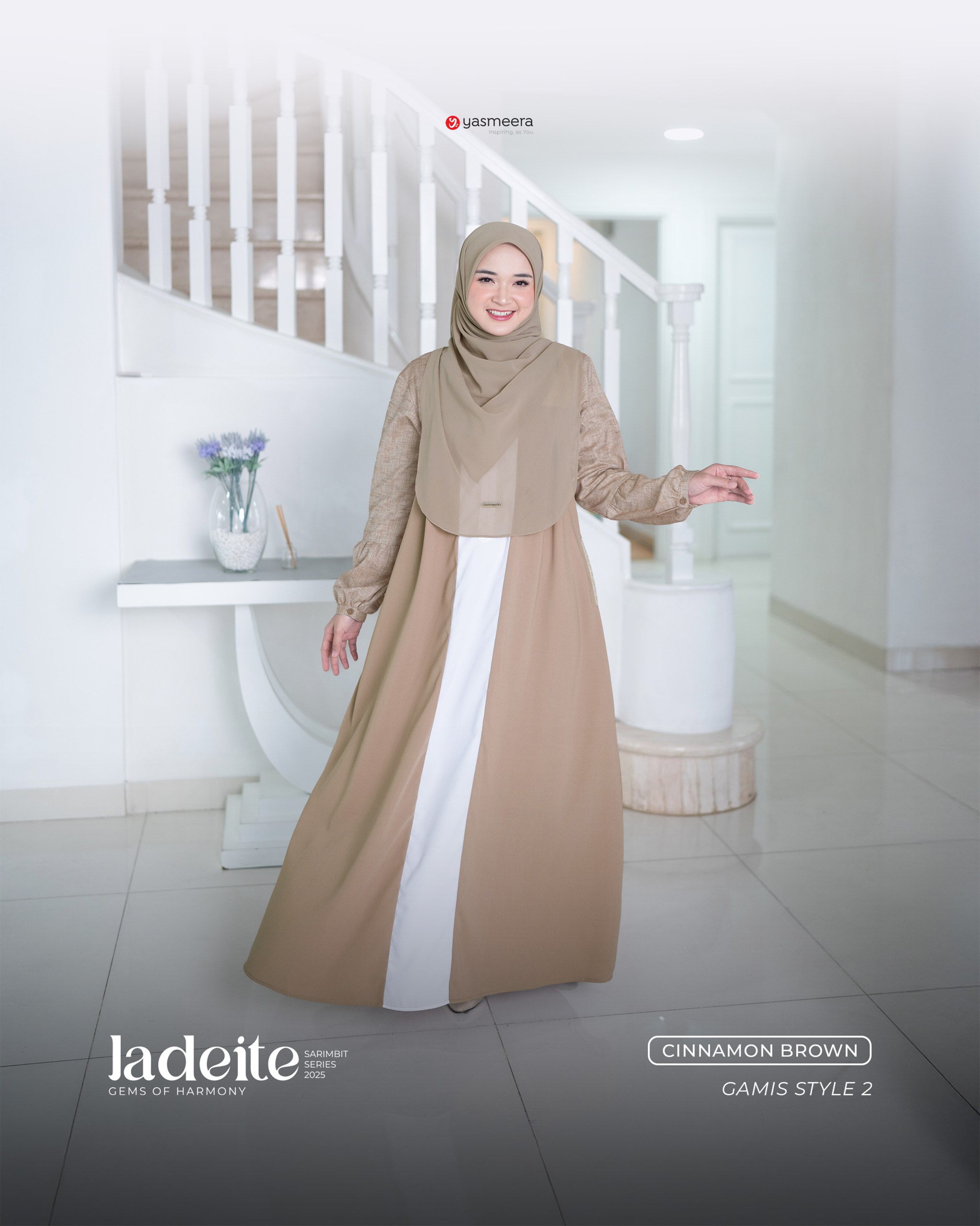 Yasmeera - SARIMBIT 2025 JADEITE SERIES WARNA CINNAMON BROWN thumb 5