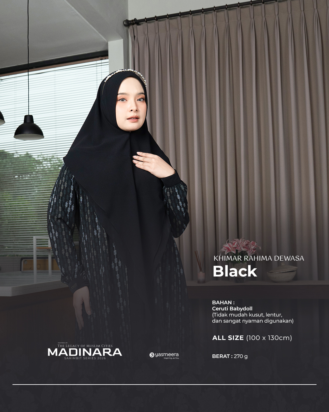 Yasmeera - KHIMAR & PASHMINA SARIMBIT 2026 VOL 4 (MADINARA) thumb 6