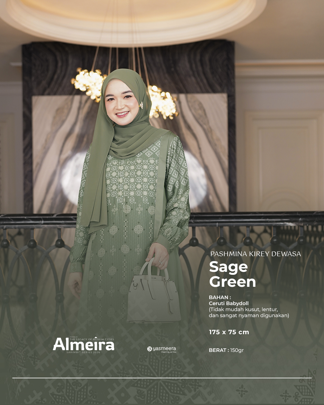 Yasmeera - KHIMAR & PASHMINA SARIMBIT 2026 VOL 3 (ALMEIRA,  MADINARA) thumb 3
