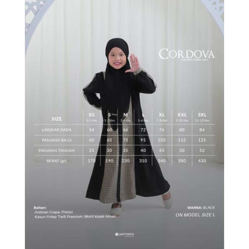 Yasmeera - GAMIS CORDOVA ANAK thumb 2