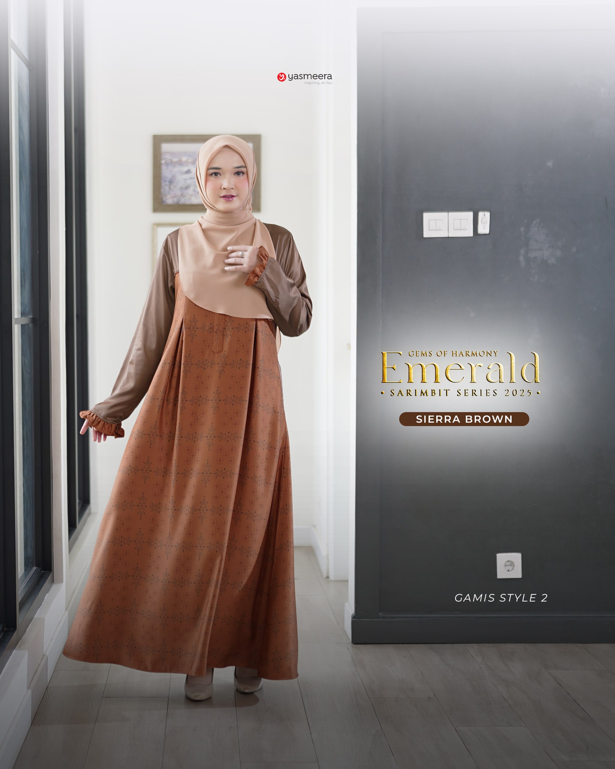 Yasmeera - SARIMBIT 2025 EMERALD SERIES WARNA SIERRA BROWN thumb 7
