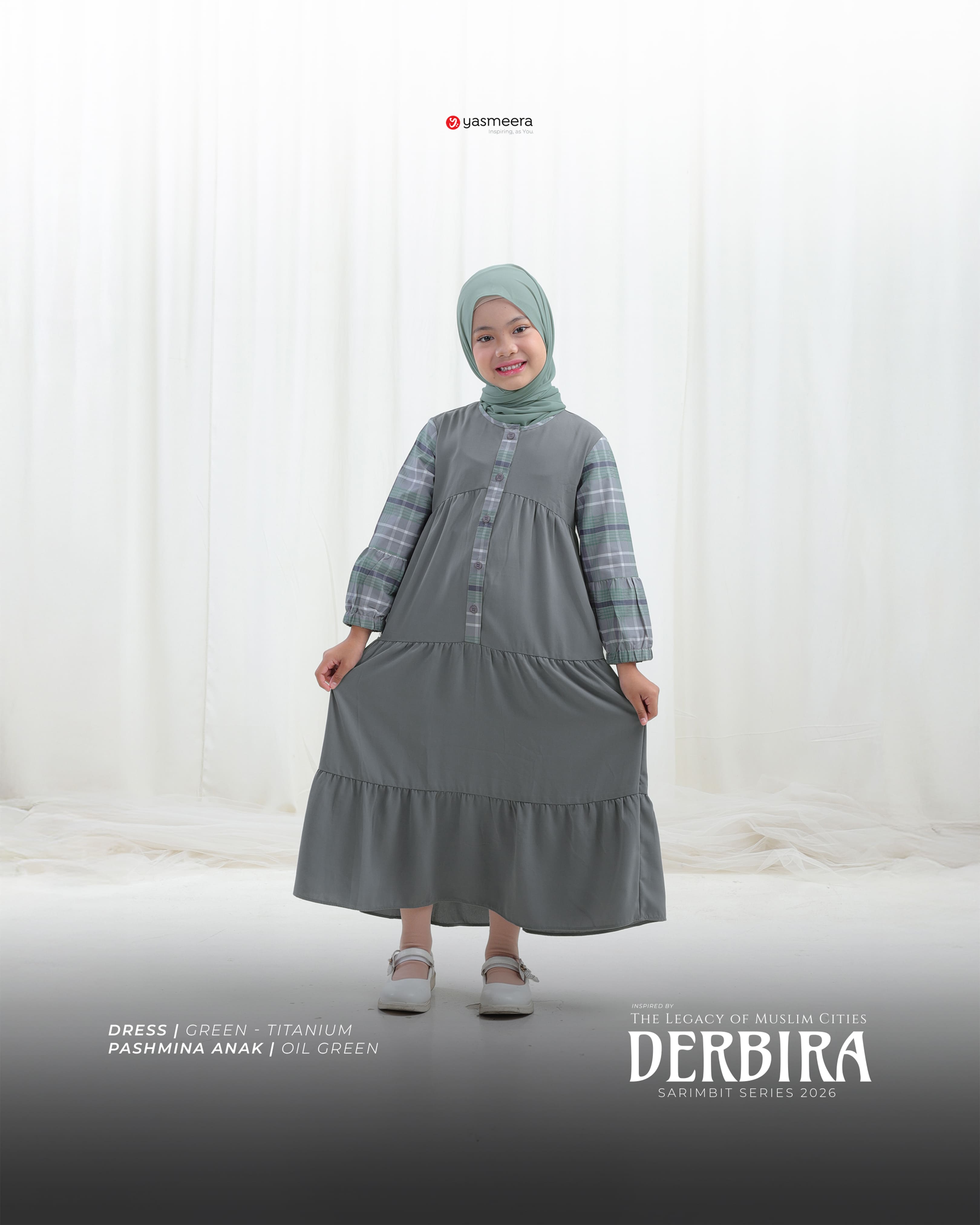 Yasmeera - DERBIRA SERIES - GREEN-TITANIUM thumb 5