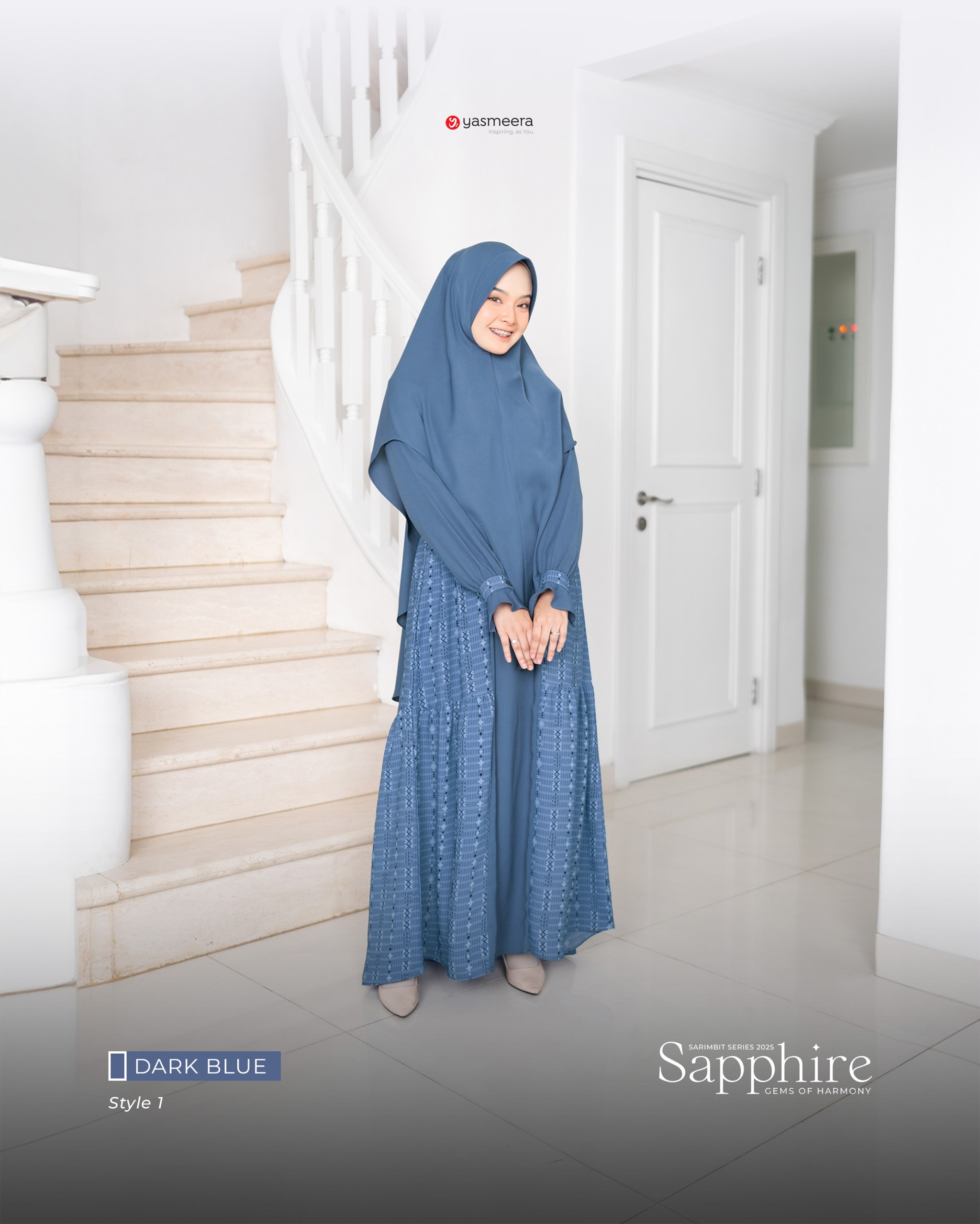 Yasmeera - GAMIS SAPPHIRE DEWASA STYLE 1 GRADE B thumb 4