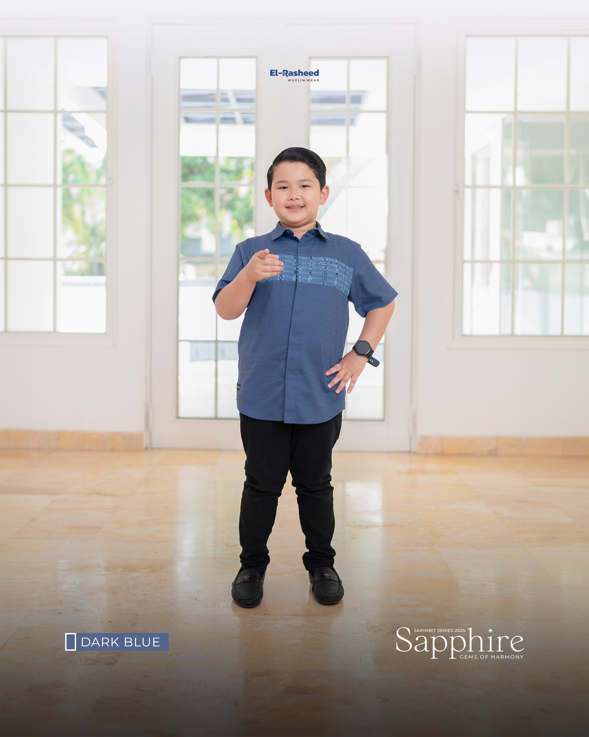 Yasmeera - SARIMBIT 2025 SAPPHIRE SERIES WARNA DARK BLUE thumb 3