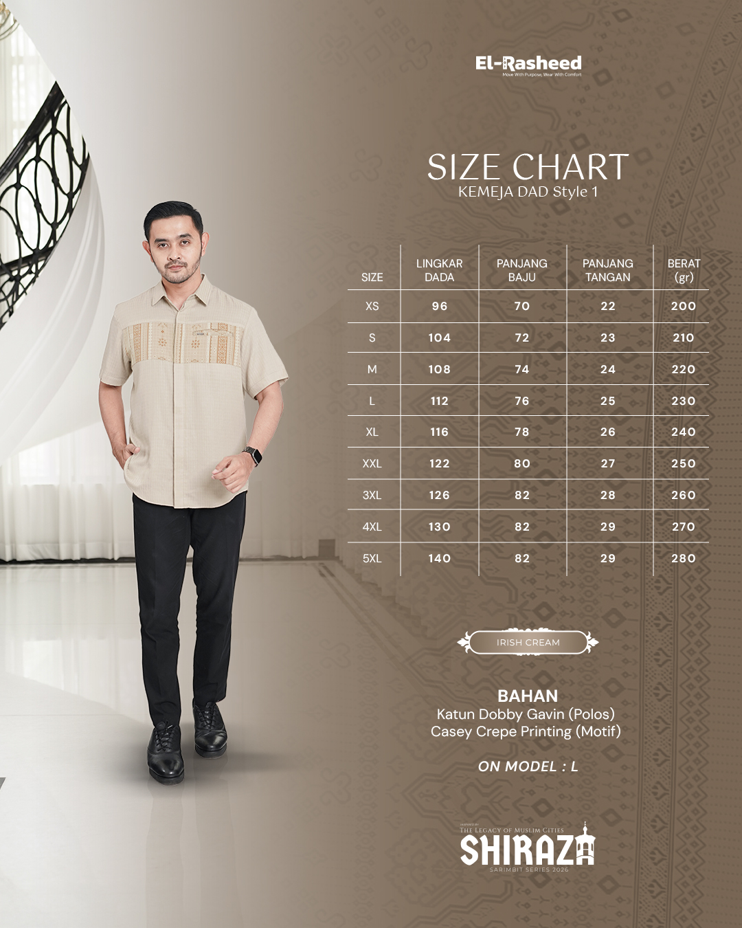 Yasmeera - SHIRAZA SERIES - IRISH CREAM thumb 6