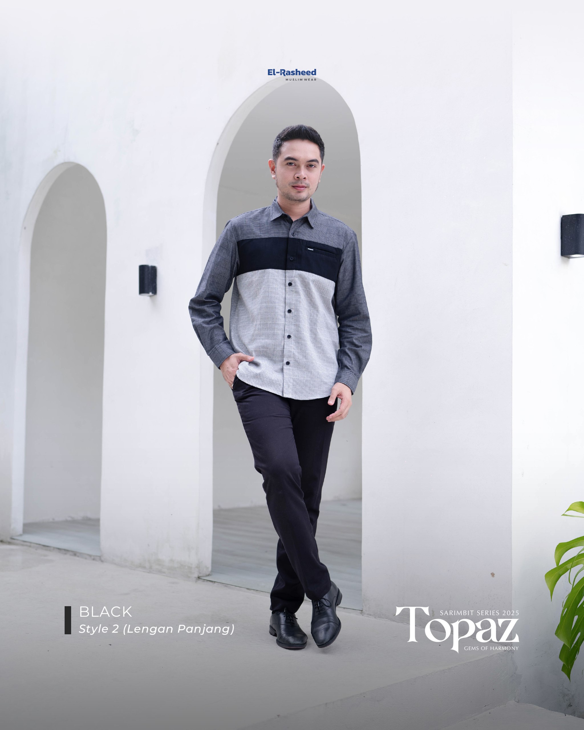 Yasmeera - SARIMBIT 2025 TOPAZ SERIES WARNA BLACK thumb 2
