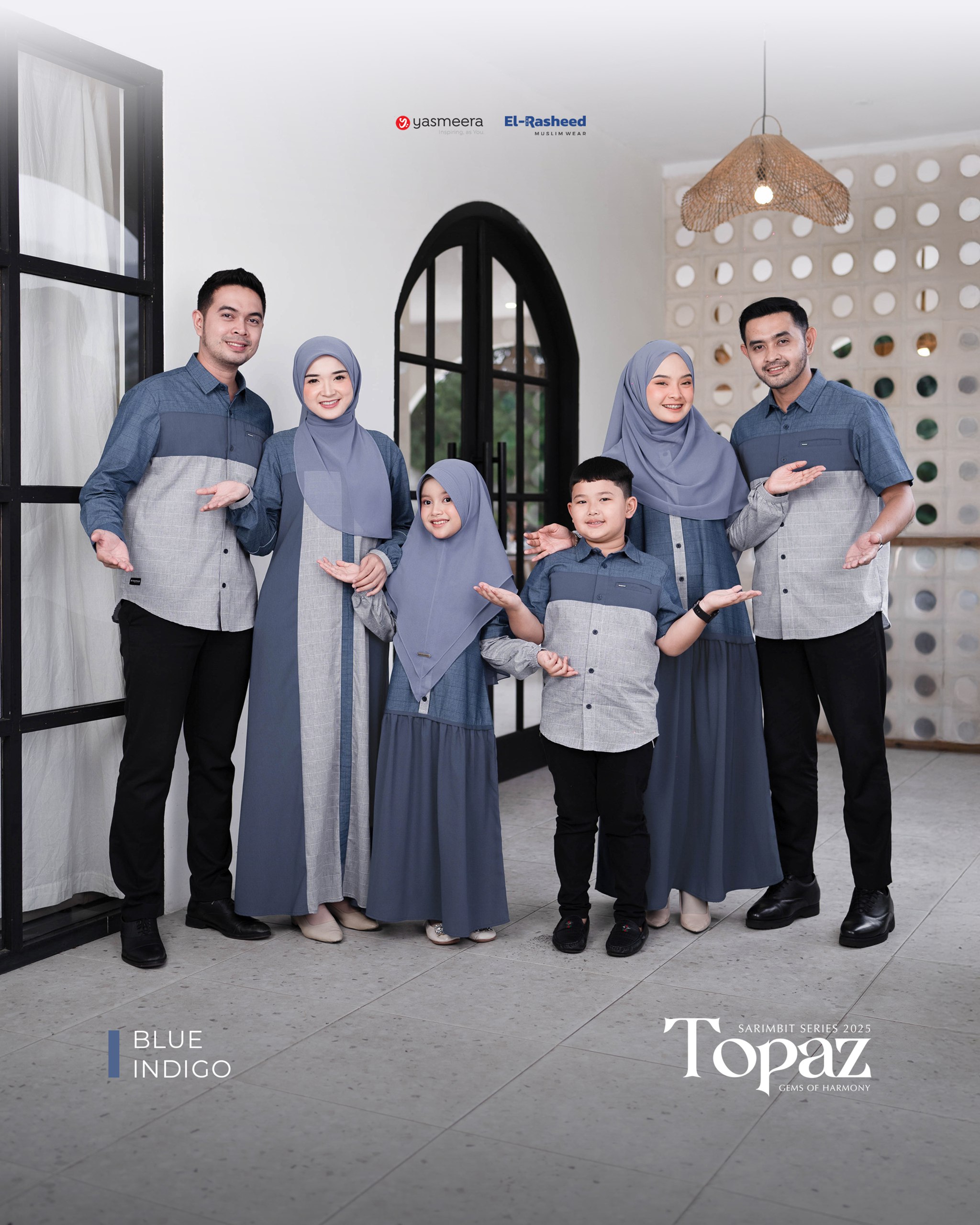 Yasmeera - SARIMBIT 2025 TOPAZ SERIES WARNA BLUE INDIGO thumb 8