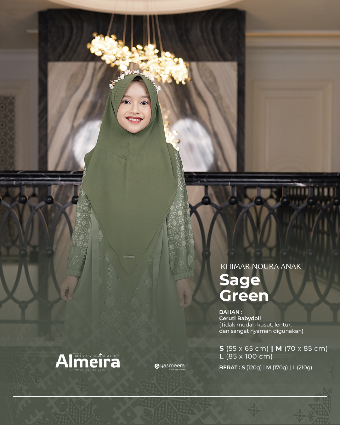 Yasmeera - KHIMAR & PASHMINA SARIMBIT 2026 VOL 3 (ALMEIRA,  MADINARA) thumb 7