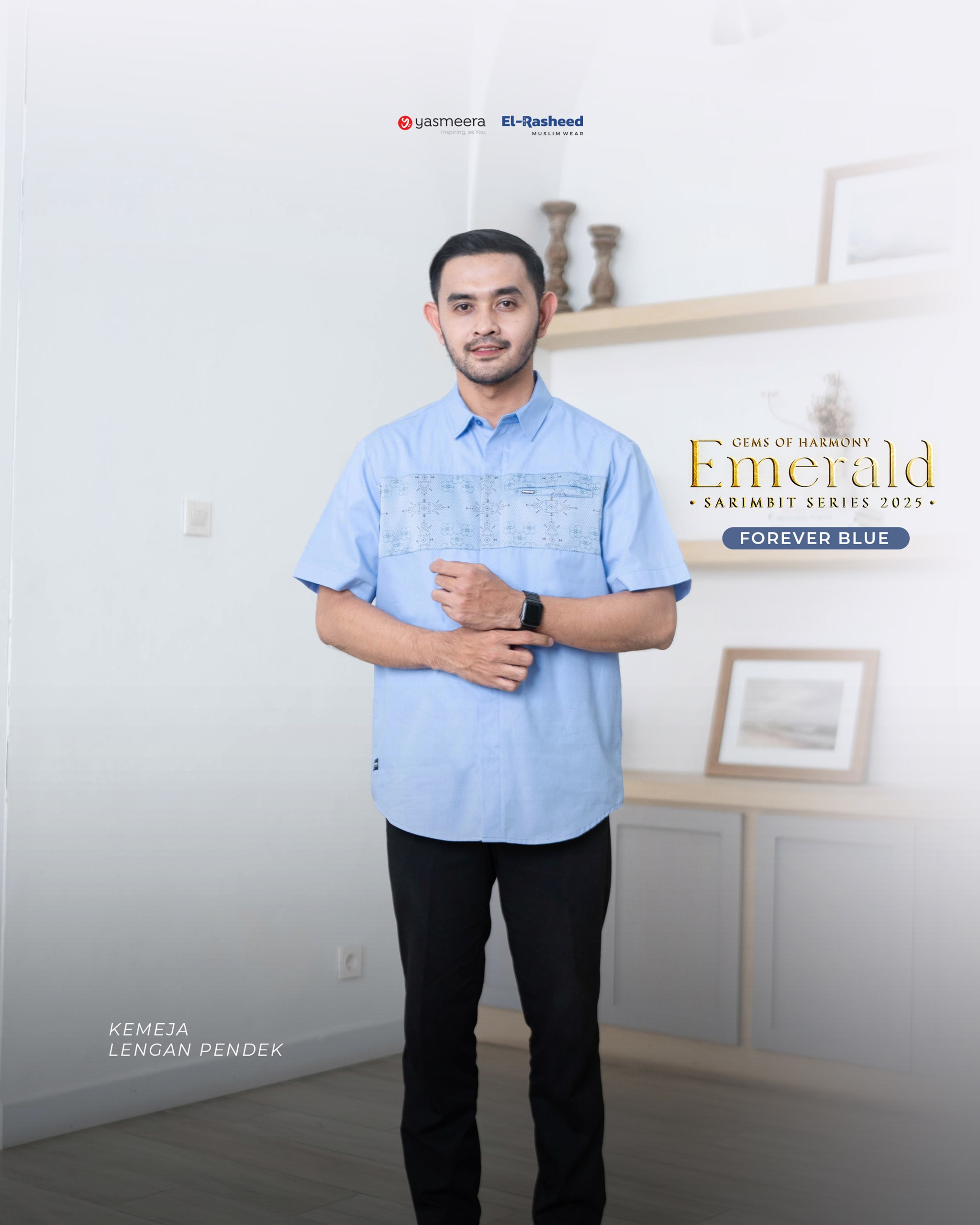 Yasmeera - SARIMBIT 2025 EMERALD SERIES WARNA FOREVER BLUE thumb 4