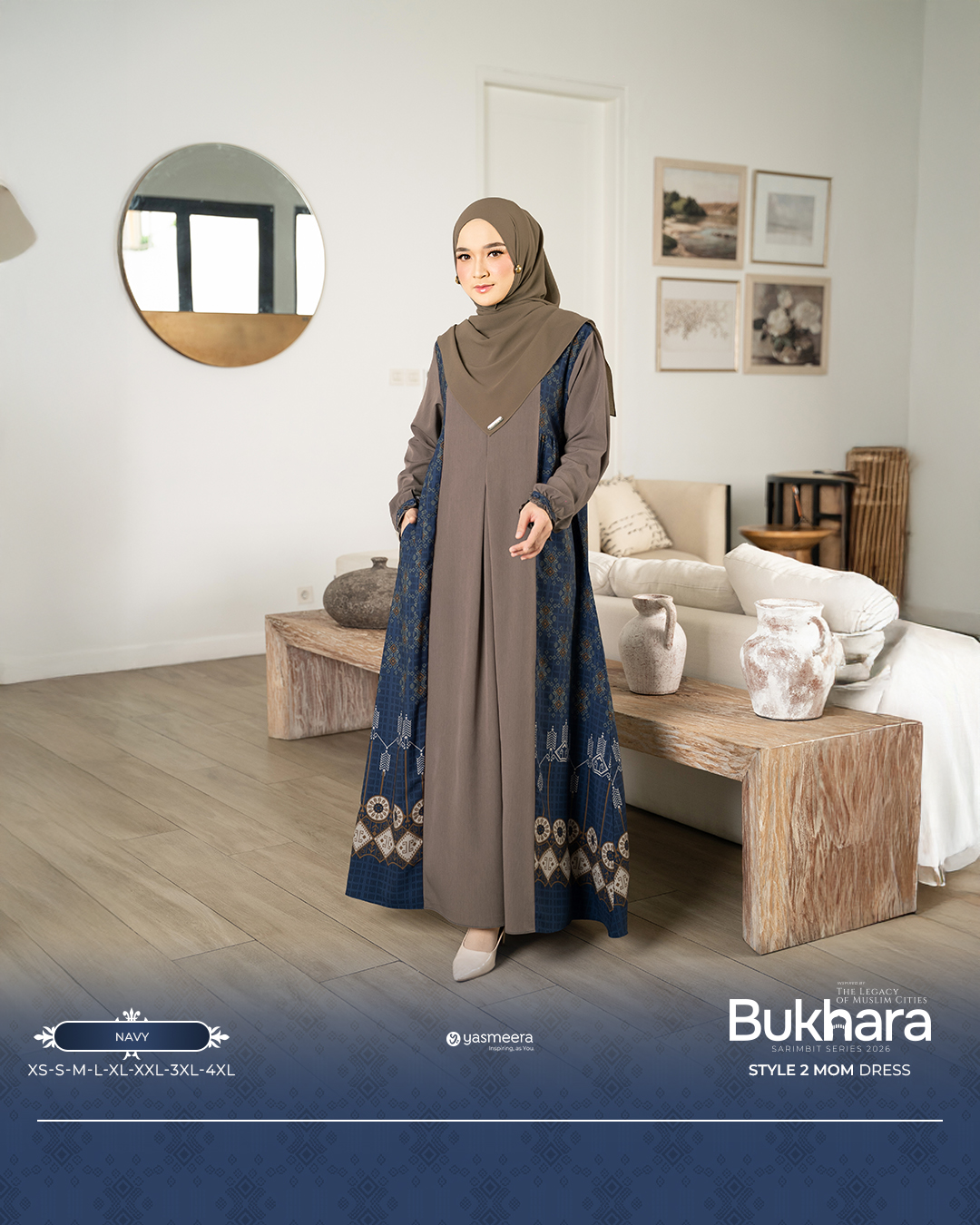 Yasmeera - GAMIS BUKHARA STYLE 2 DEWASA GRADE B thumb 22