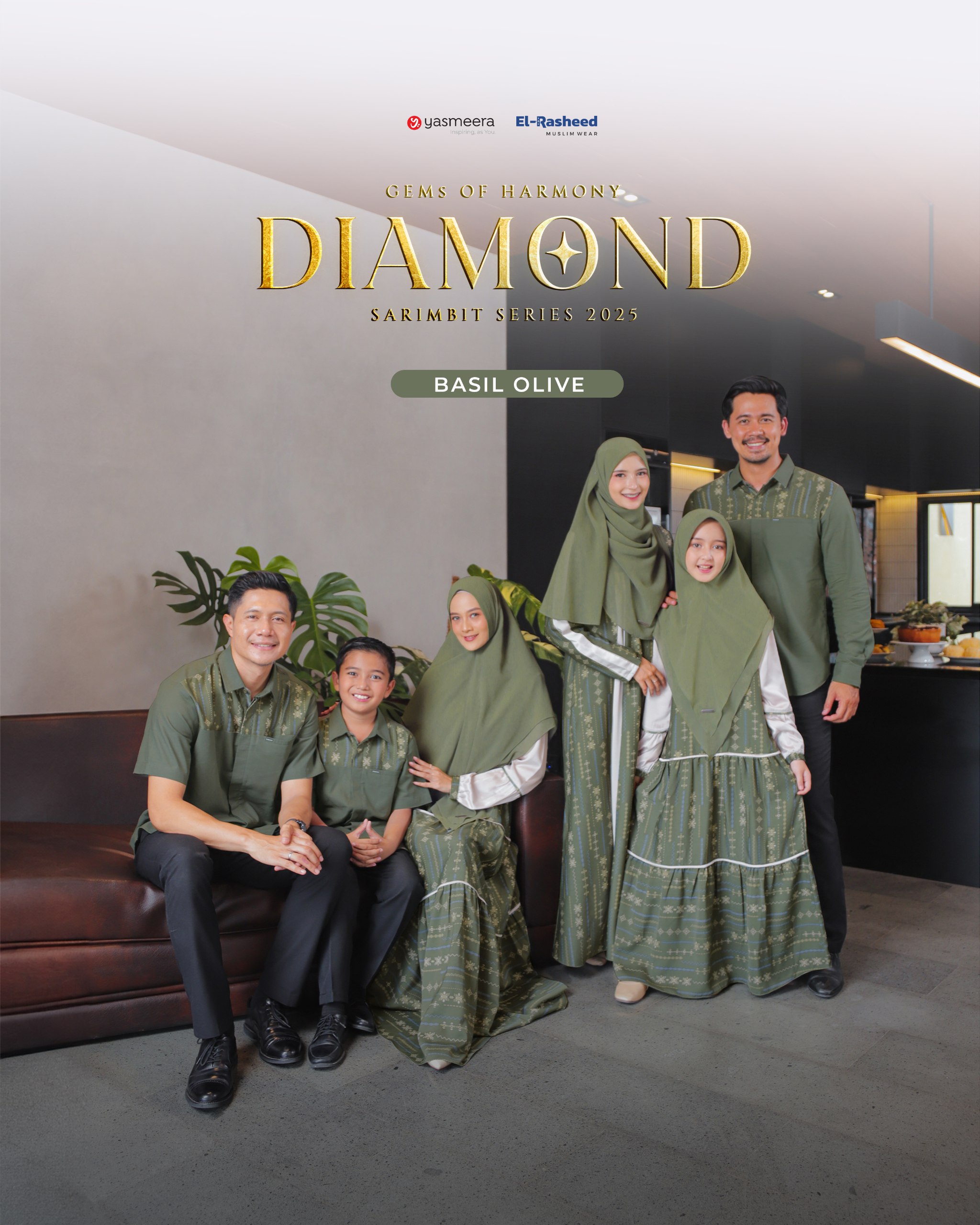 Yasmeera - SARIMBIT 2025 DIAMOND SERIES WARNA BASIL OLIVE thumb 7