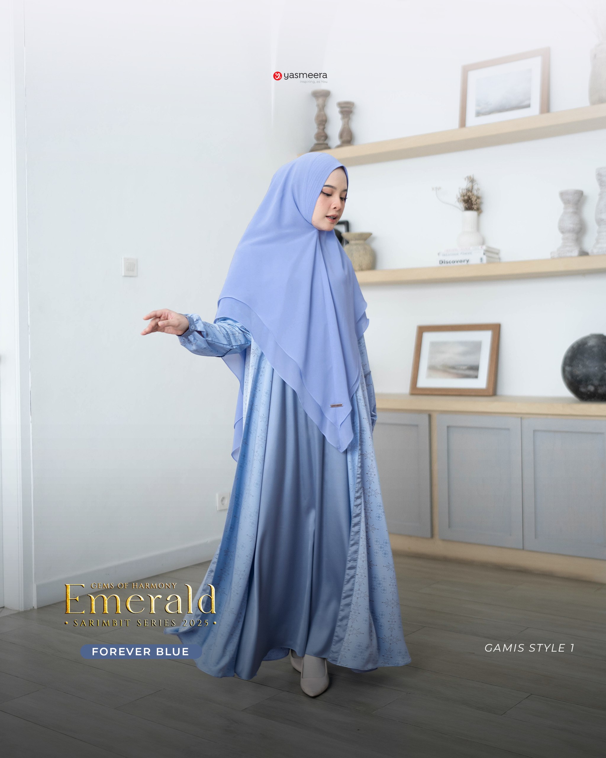 Yasmeera - SARIMBIT 2025 EMERALD SERIES WARNA FOREVER BLUE thumb 7