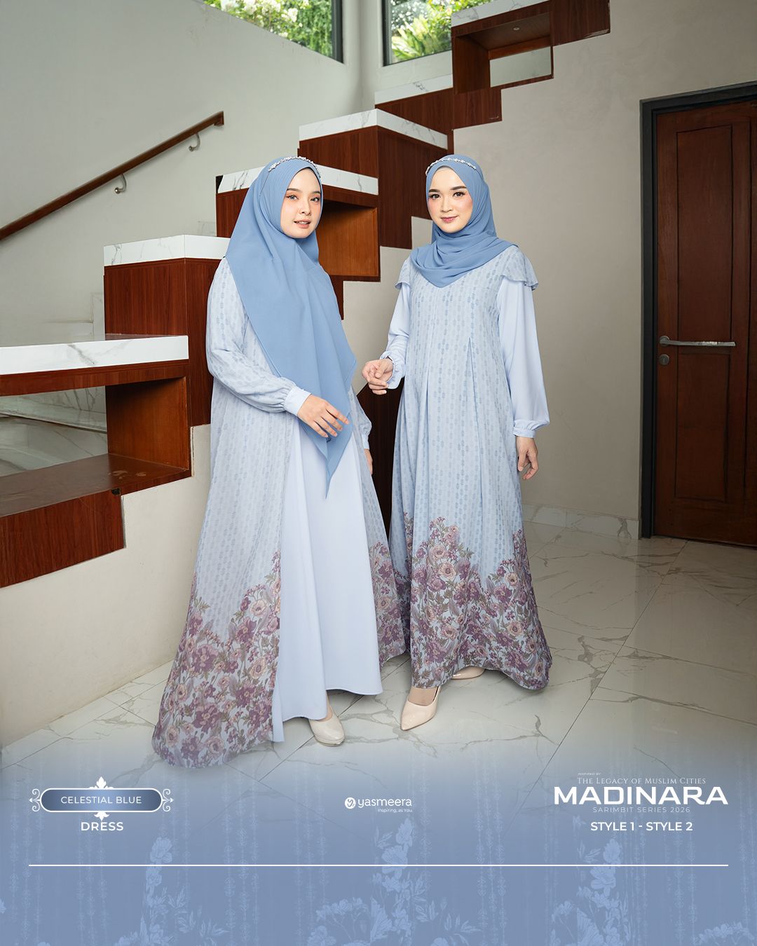 Yasmeera - MADINARA SERIES - CELESTIAL BLUE thumb 7