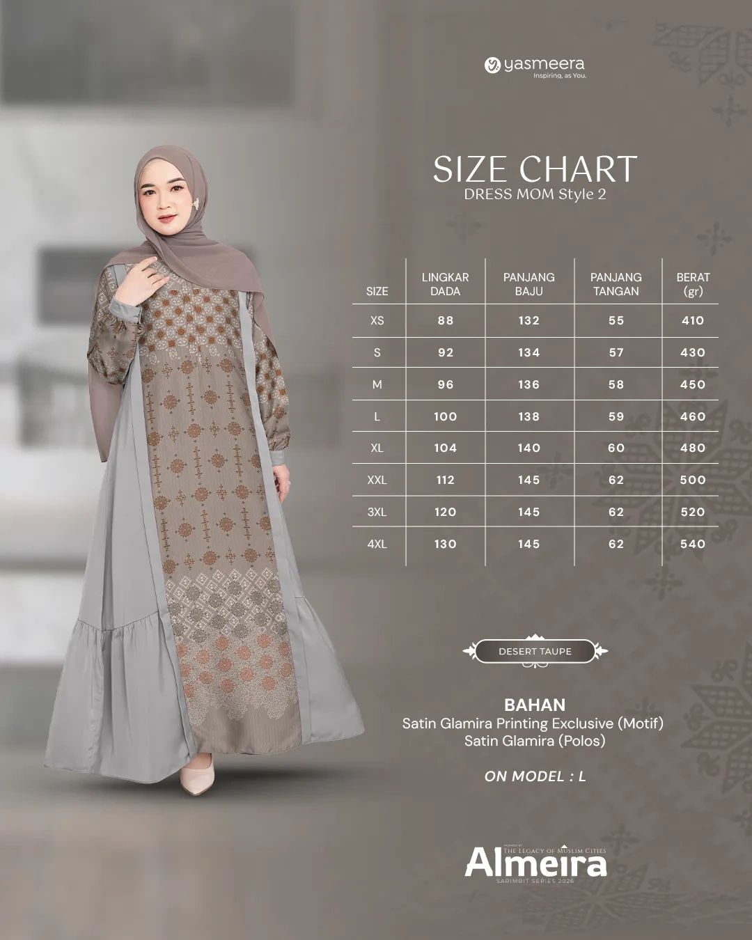 Yasmeera - ALMEIRA SERIES - DESERT TAUPE thumb 35