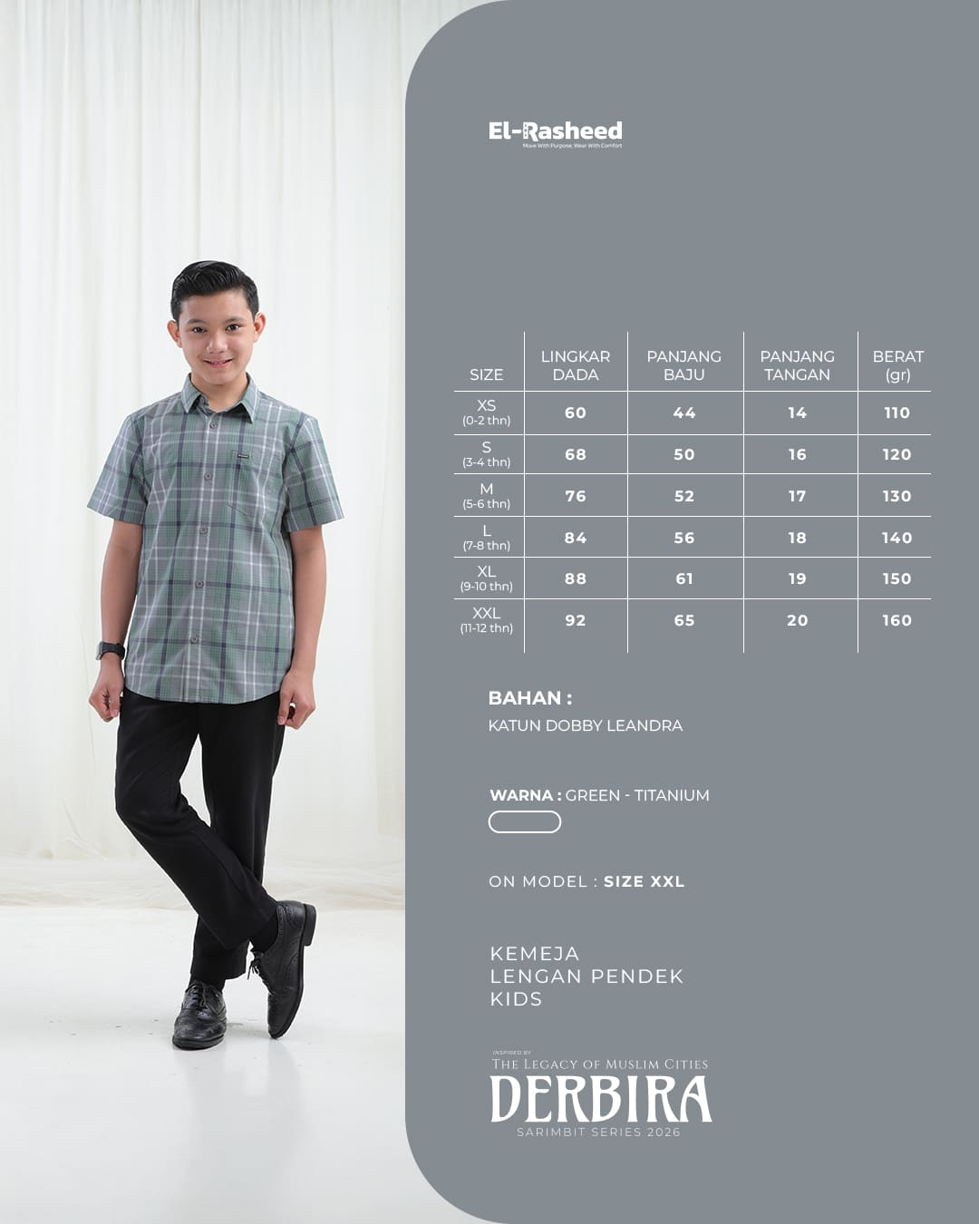 Yasmeera - DERBIRA SERIES - GREEN-TITANIUM thumb 3