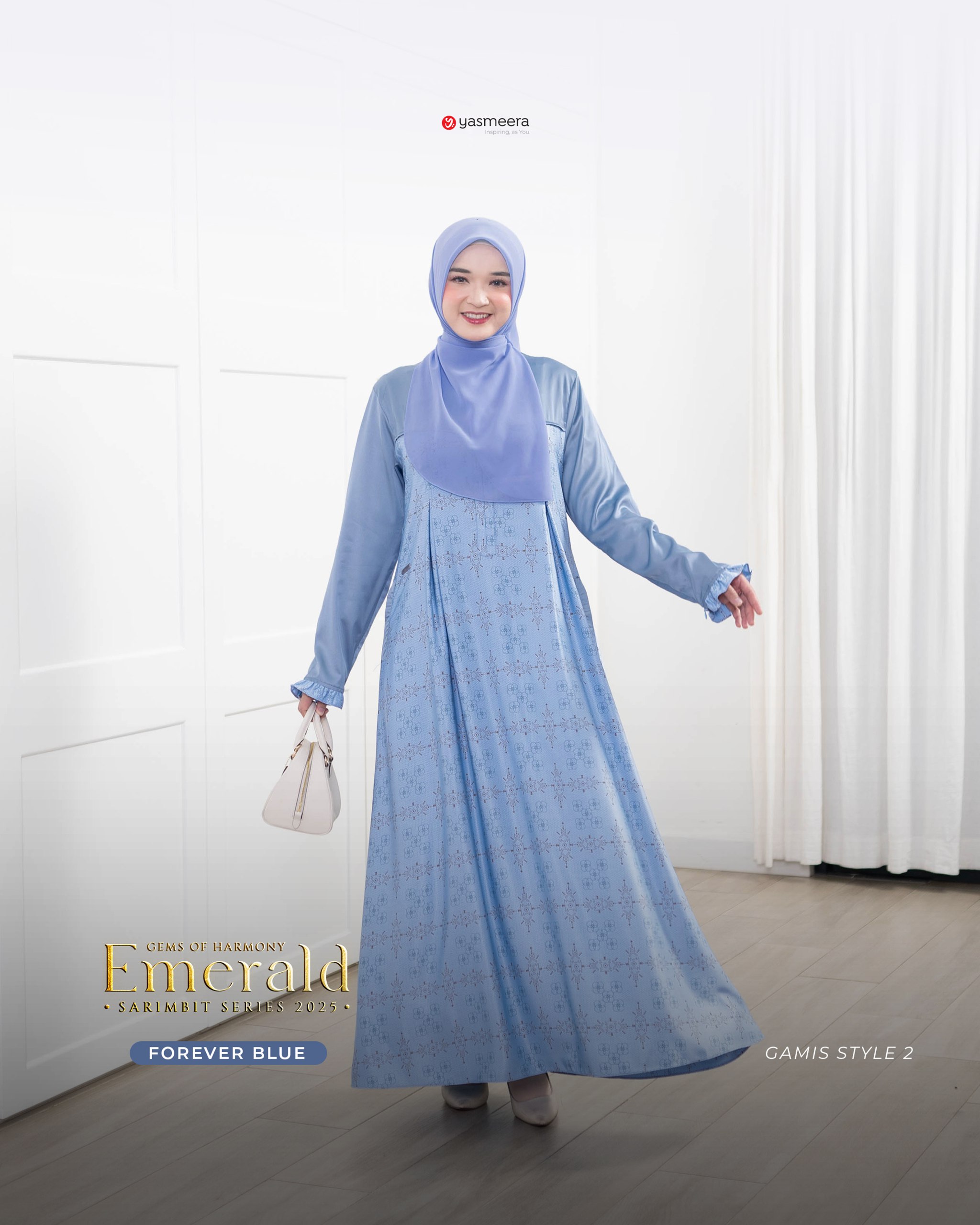 Yasmeera - SARIMBIT 2025 EMERALD SERIES WARNA FOREVER BLUE thumb 6