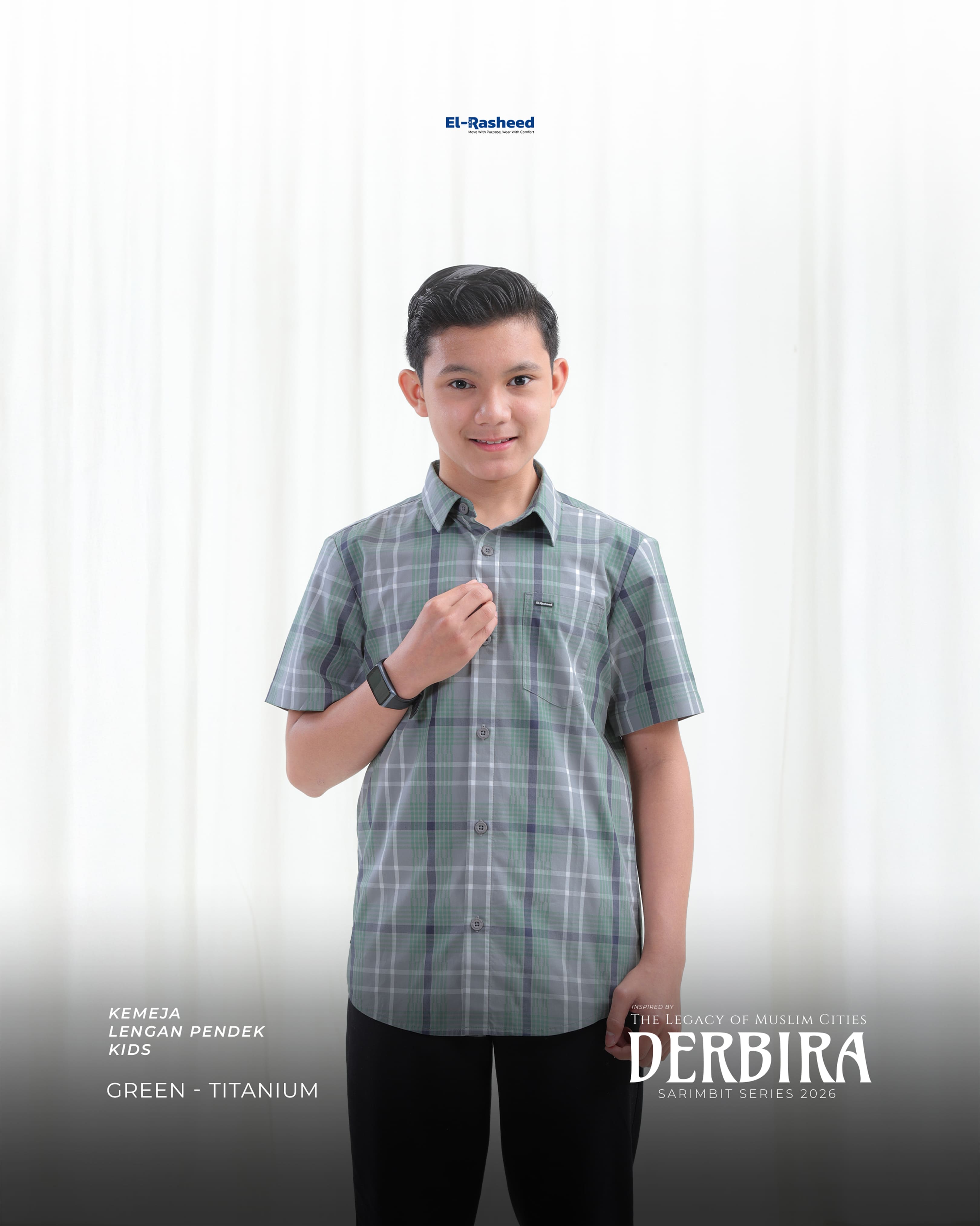 Yasmeera - DERBIRA SERIES - GREEN-TITANIUM thumb 7