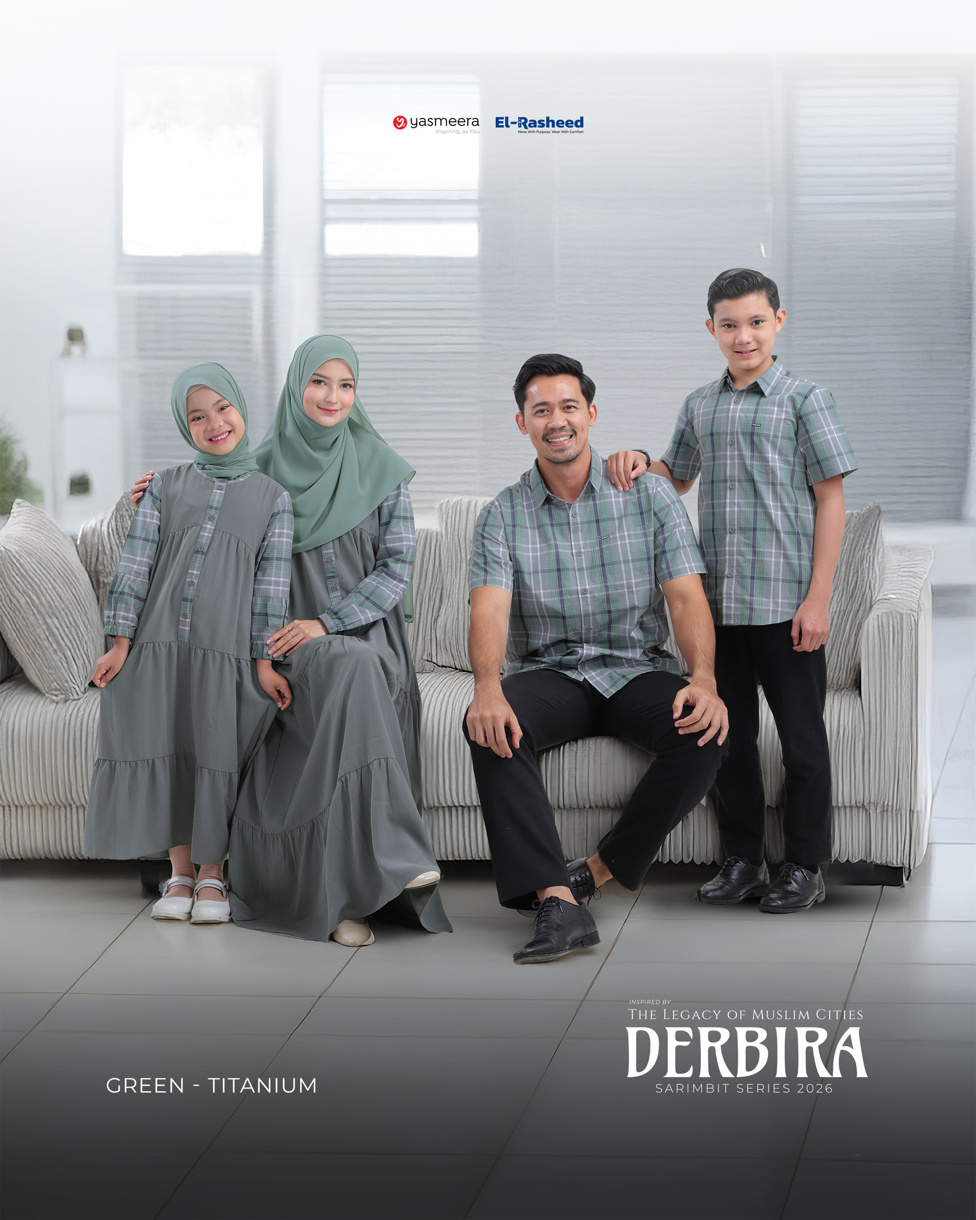 Yasmeera - DERBIRA SERIES - GREEN-TITANIUM thumb 12