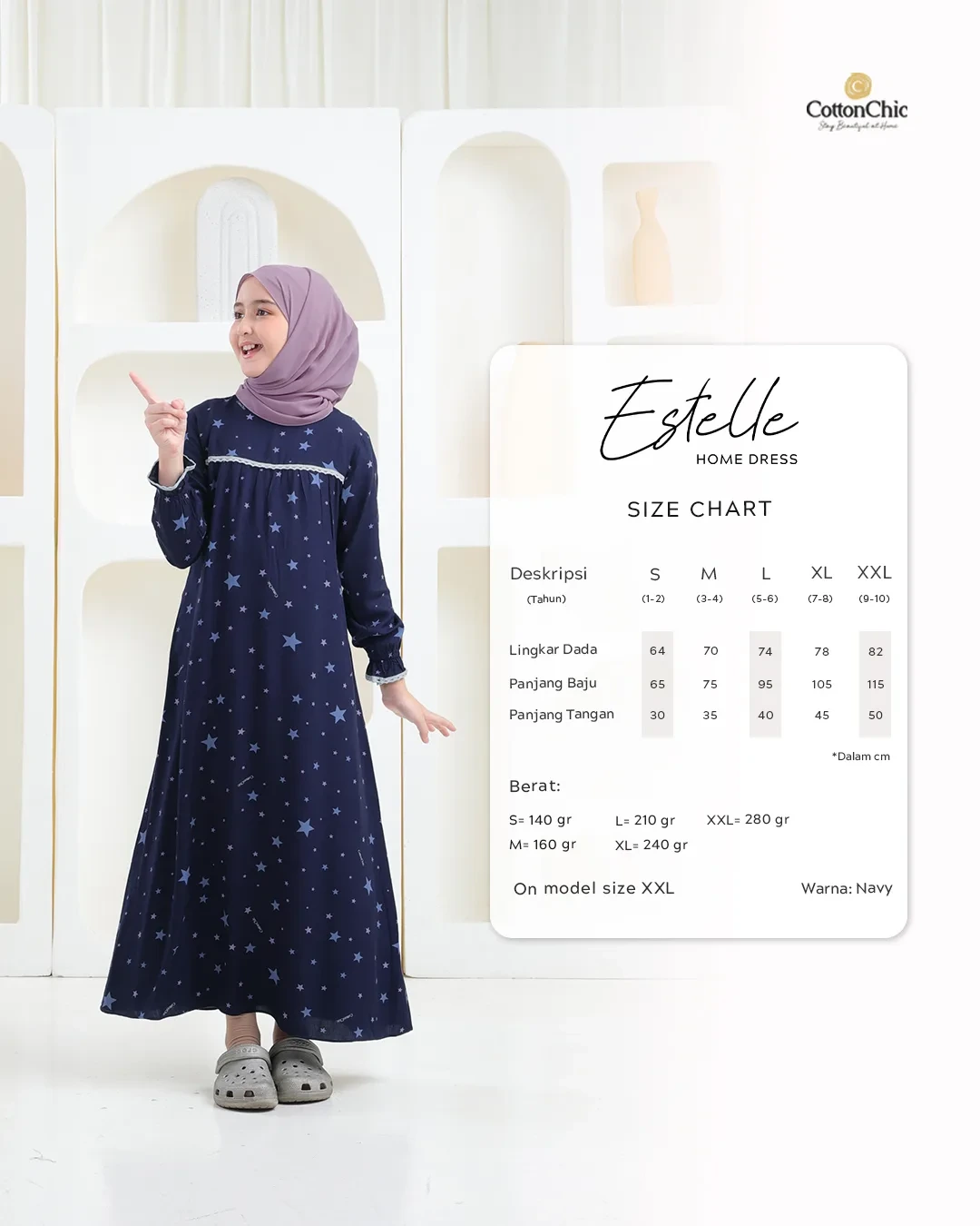 Yasmeera - HOMEDRESS ESTELLE ANAK GRADE B thumb 26