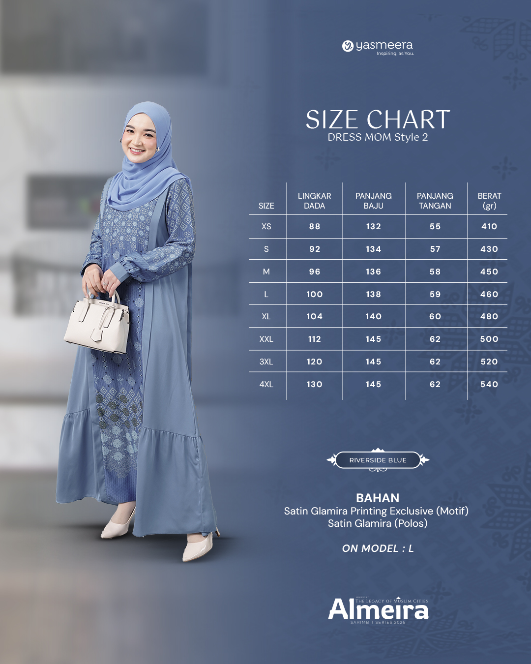 Yasmeera - ALMEIRA SERIES - RIVERSIDE BLUE thumb 5