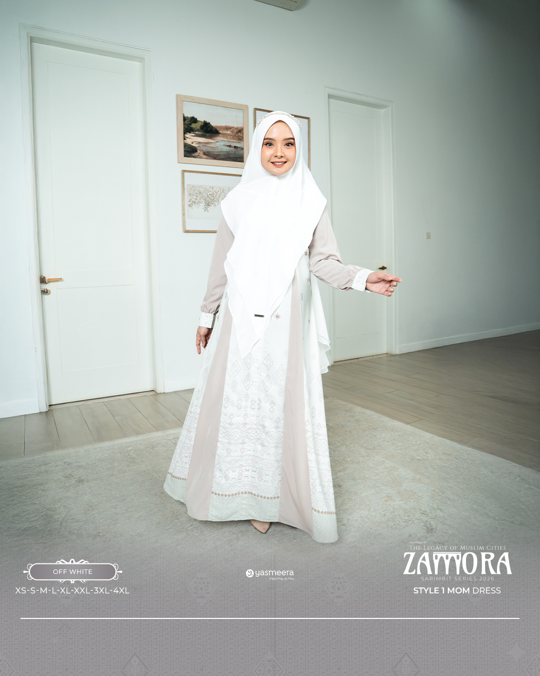 Yasmeera - GAMIS ZAMORA STYLE 1 DEWASA GRADE B thumb 9