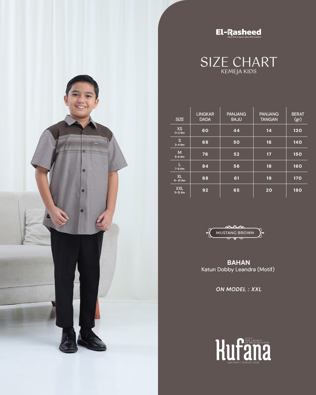 Yasmeera - KUFANA SERIES - MUSTANG BROWN thumb 3