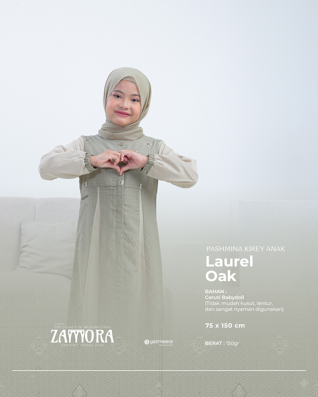 Yasmeera - KHIMAR & PASHMINA SARIMBIT 2026 (ZAMORA) thumb 2