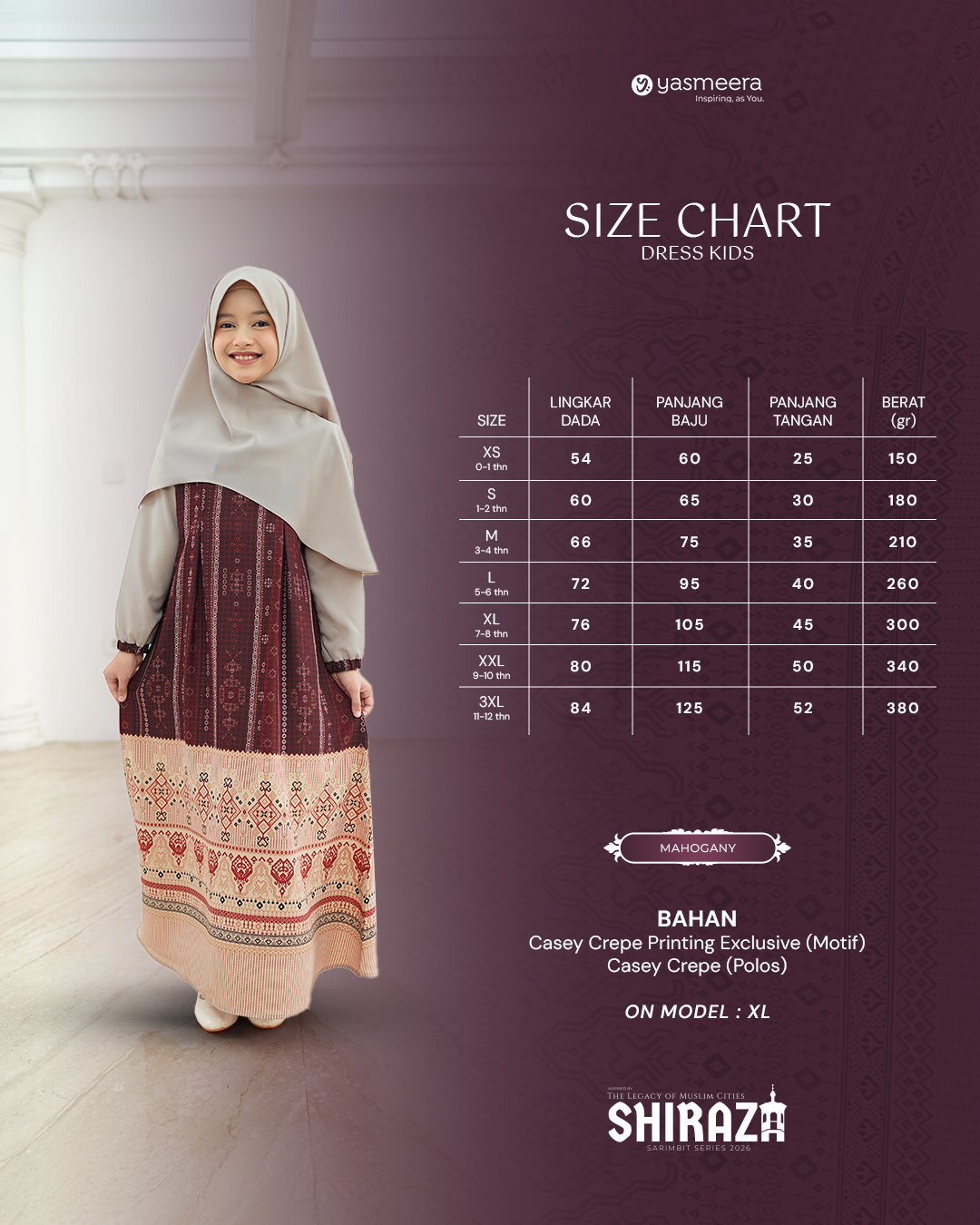 Yasmeera - SHIRAZA SERIES - MAHOGANY thumb 2
