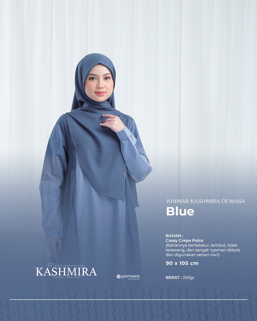 Yasmeera - KHIMAR KASHMIRA PASANGAN SARIMBIT 2026 (KHASMIRA) thumb 4