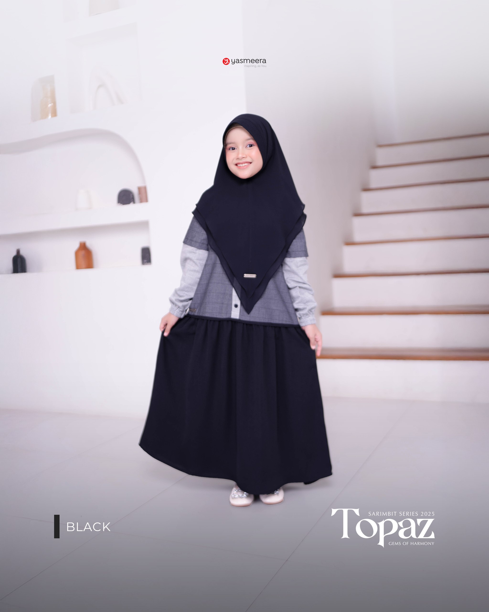 Yasmeera - SARIMBIT 2025 TOPAZ SERIES WARNA BLACK thumb 4