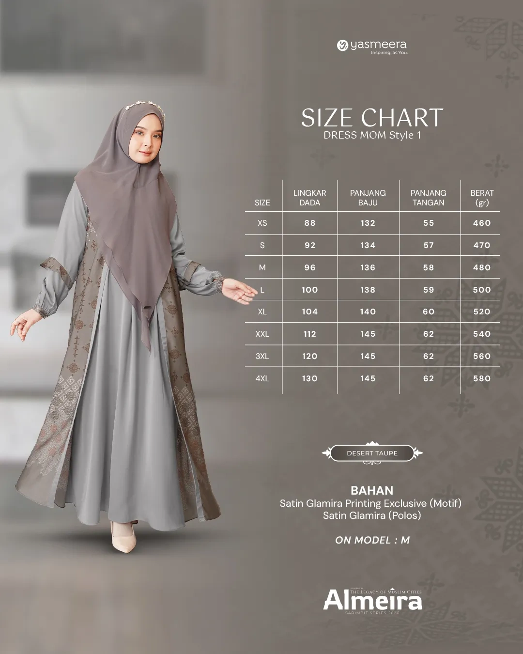 Yasmeera - ALMEIRA SERIES - DESERT TAUPE thumb 39