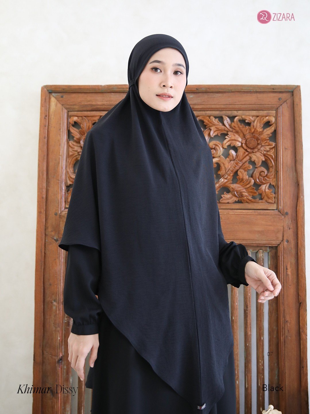 Zizara - Khimar Dissy Black thumb 2