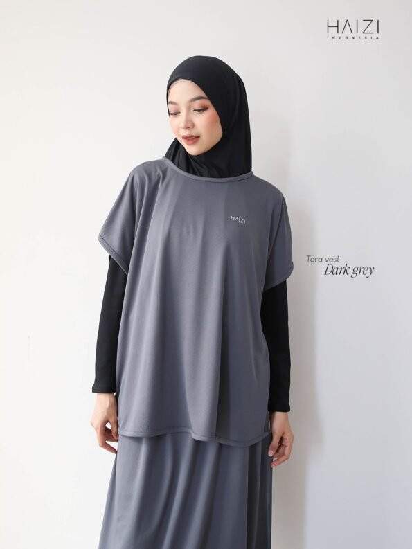 Zizara - Tara Vest Sporty Dark Grey