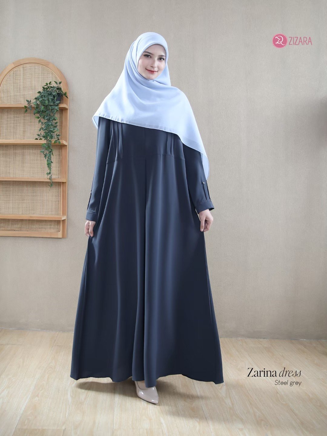 Zizara - Dress Zarina Steel Grey thumb 2
