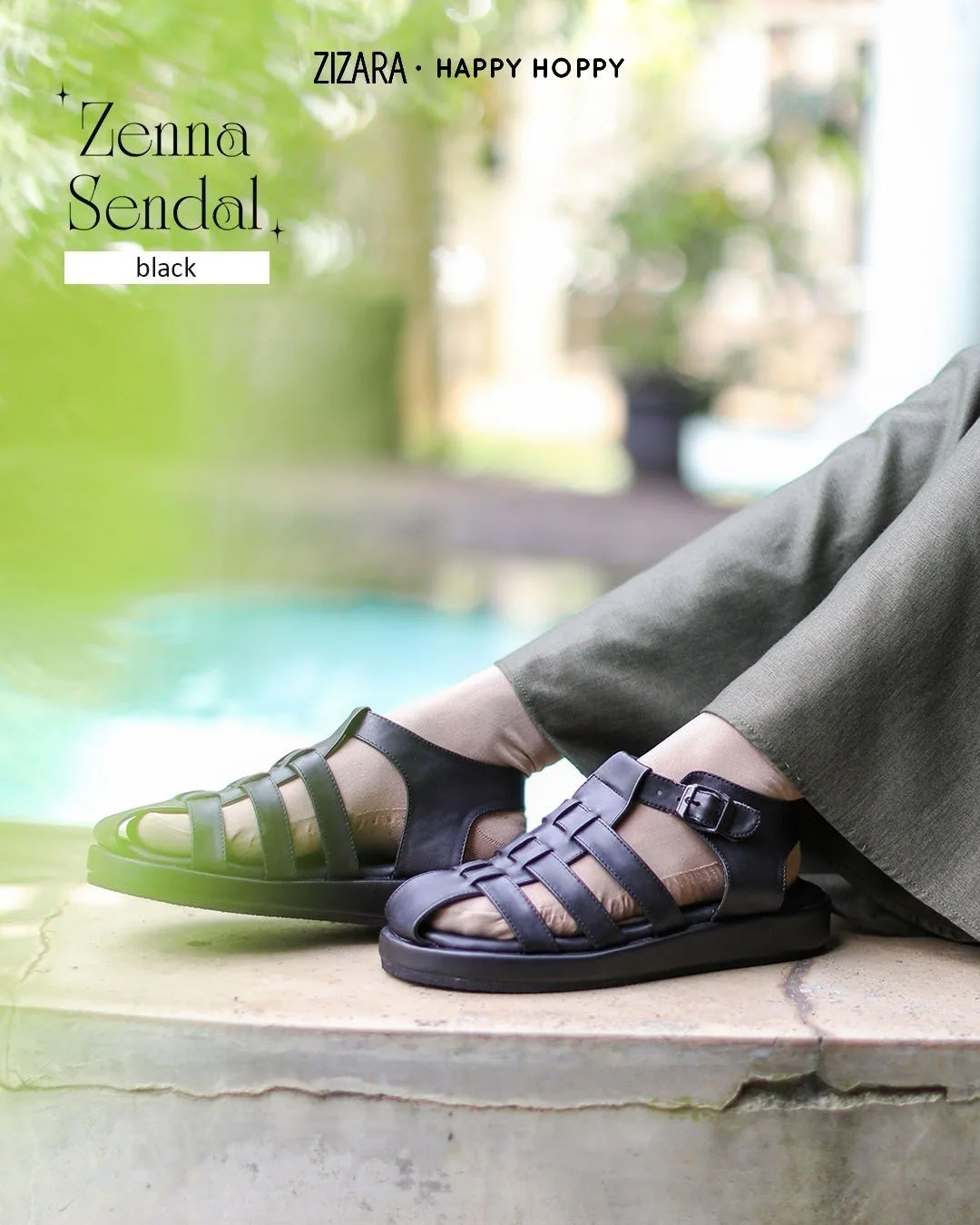 Zizara - [READY] Zenna Sandal Black thumb 2