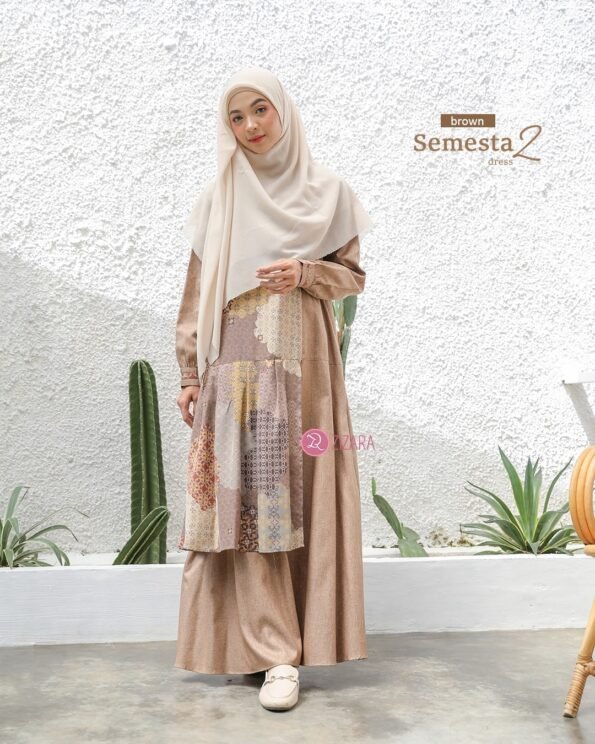 Zizara - Dress Semesta 2 Brown